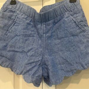 Lilly Pulitzer Blue Scalloped Shorts
